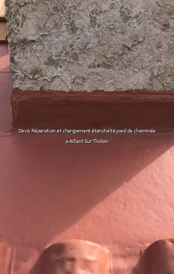 Devis Réparation et changement étanchéité pied de cheminée a Aillant Sur Tholon