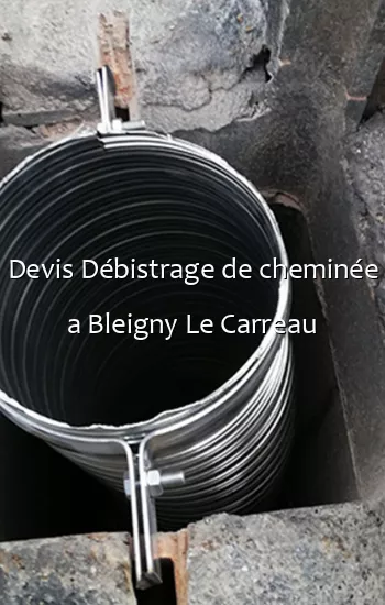 Devis Débistrage de cheminée a Bleigny Le Carreau