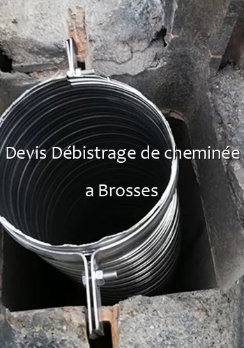 Devis Débistrage de cheminée a Brosses