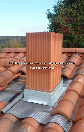 Devis Réparation et changement étanchéité pied de cheminée a Coulanges Sur Yonne
