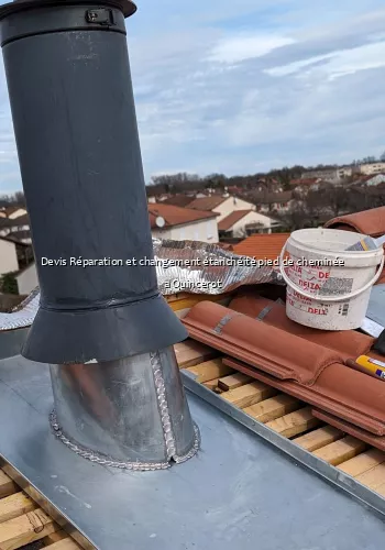 Devis Réparation et changement étanchéité pied de cheminée a Quincerot