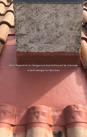 Devis Réparation et changement étanchéité pied de cheminée a Saint Georges Sur Baulches