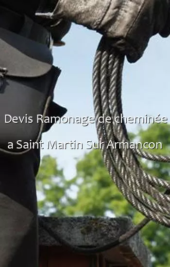 Devis Ramonage de cheminée a Saint Martin Sur Armancon