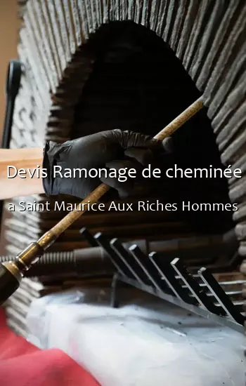 Devis Ramonage de cheminée a Saint Maurice Aux Riches Hommes