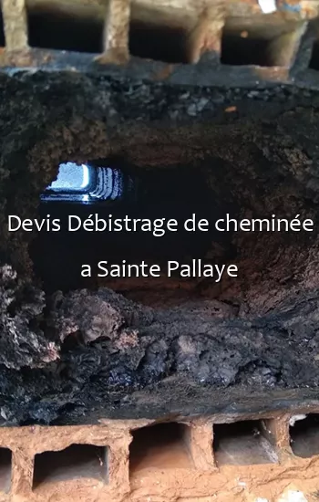 Devis Débistrage de cheminée a Sainte Pallaye