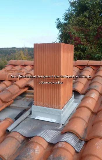 Devis Réparation et changement étanchéité pied de cheminée a Sennevoy Le Bas