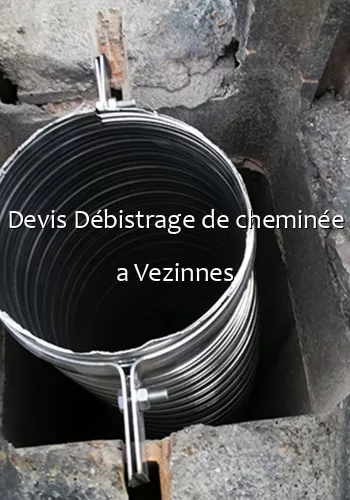 Devis Débistrage de cheminée a Vezinnes